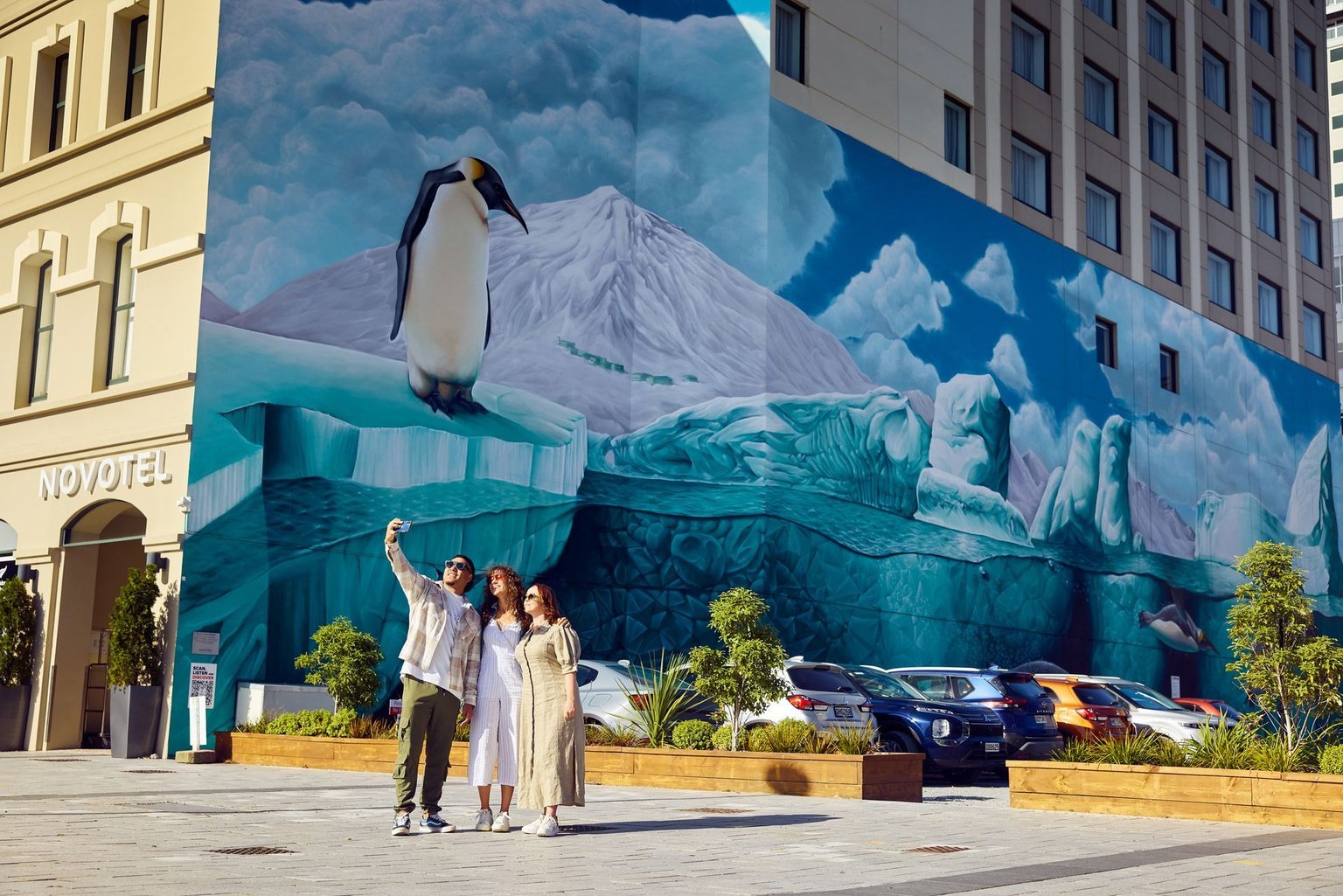 Arte urbano en el centro de Christchurch