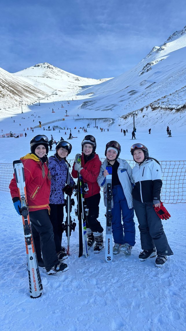 Día de ski con compañeros
